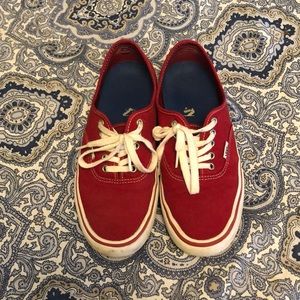 Low Cut Red Vans